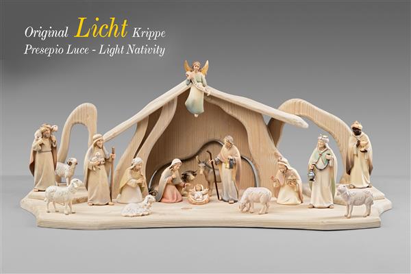 LI Licht Krippenset 17 Figuren + Stall Licht LI Licht Krippenset 17 Figuren + Stall Licht