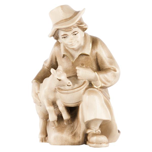 Hirt kniend mit Ziege Hirt kniend mit Ziege