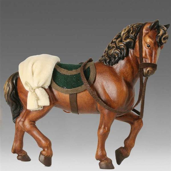 Pferd braun mit Sattel