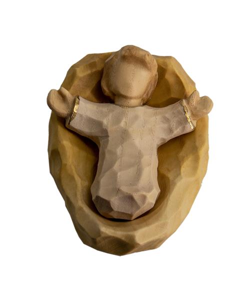 Jesuskind mit Wiege
