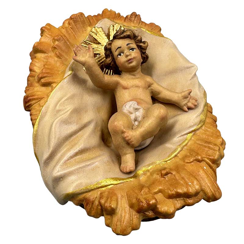 Jesukind mit Wiege 2-teilig