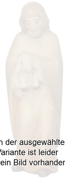 Hirte stehend mit Lamm