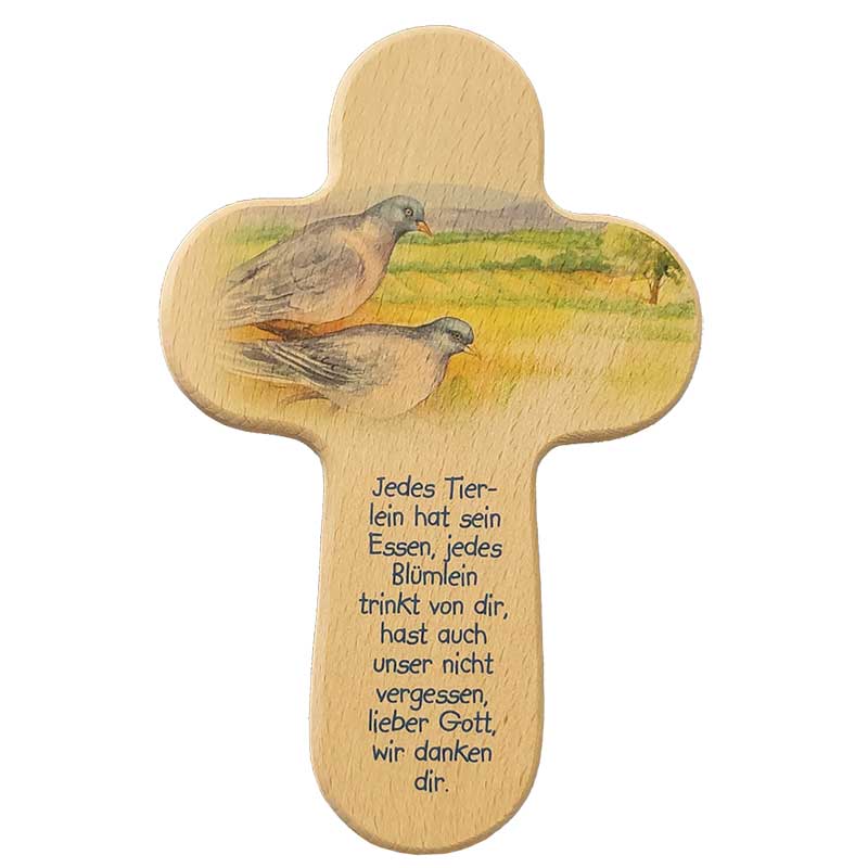 Kinderkreuz Taubenpaar