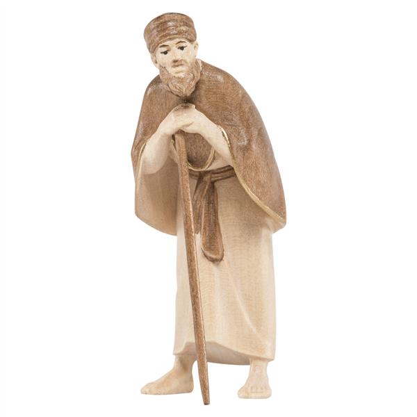 Hirt stehend mit Stock