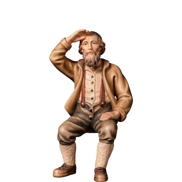 Bauer sitzt und schaut Bauer sitzt und schaut