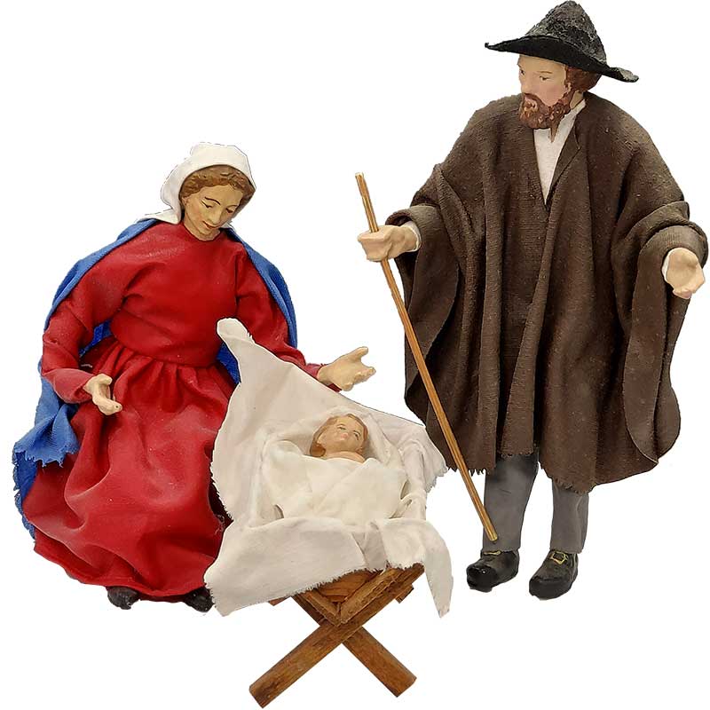Bayerische Tonfiguren 9-teilig