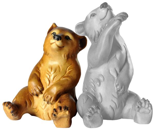 Bär sitzend - links Bär sitzend - links