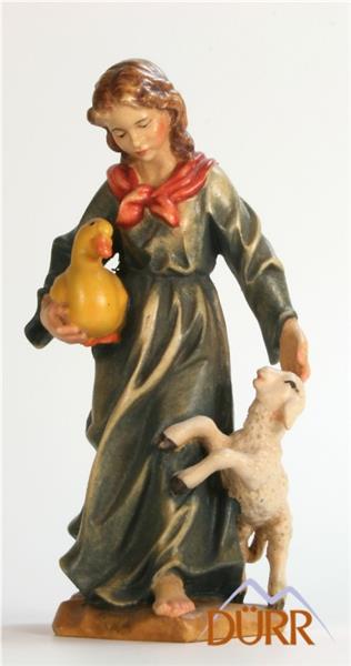 Hirtin mit Lamm und Ente