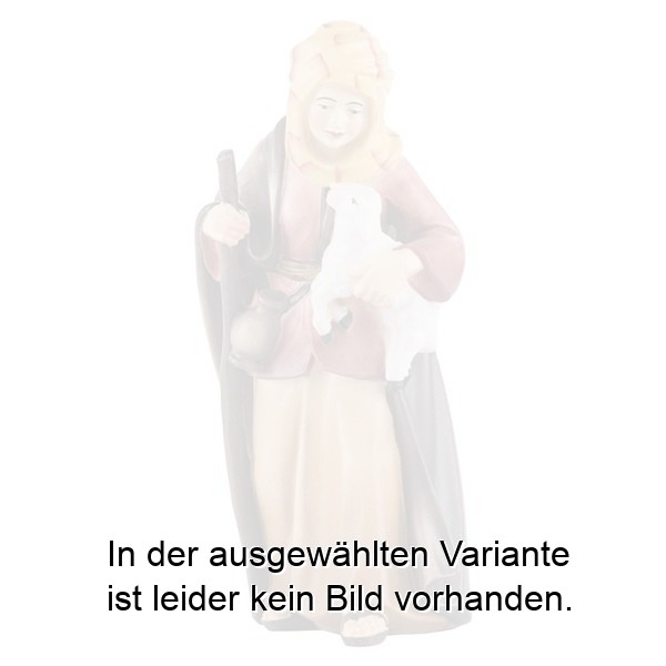 Hirtin mit Lamm und Stock