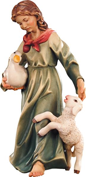 Hirtin mit Lamm und Ente