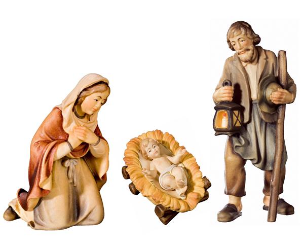 Hl.Familie 4-teilig mit Strohwiege