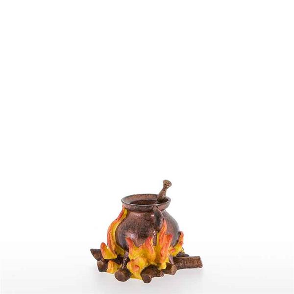 Feuerstelle mit Kupferkessel