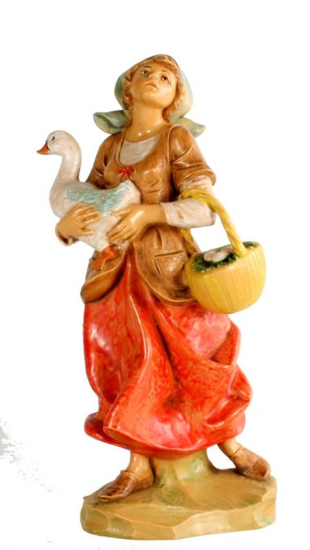 Mädchen mit Ente im Arm