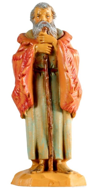 Hirt mit Stab und Umhang Hirt mit Stab und Umhang