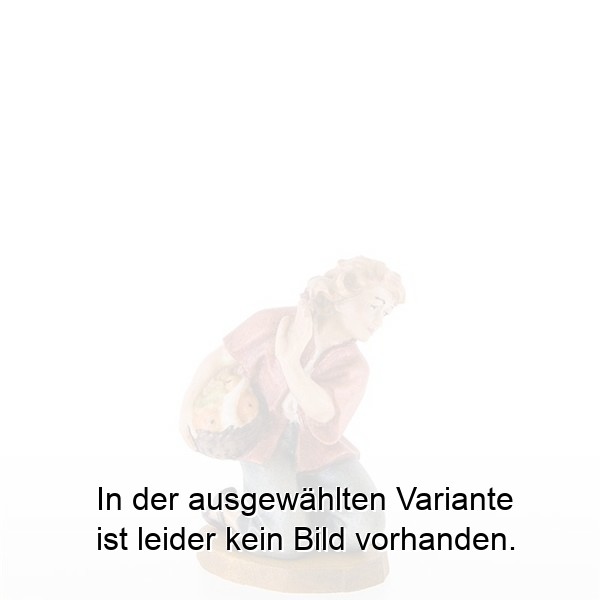 Bub kniend mit Obstkorb Bub kniend mit Obstkorb
