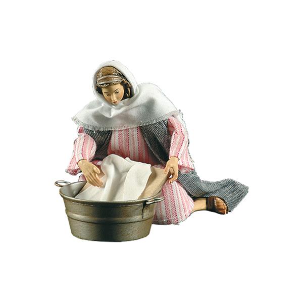 Wäscherin mit Waschzuber