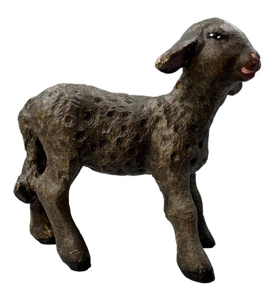 Lamm stehend schwarz Lamm stehend schwarz