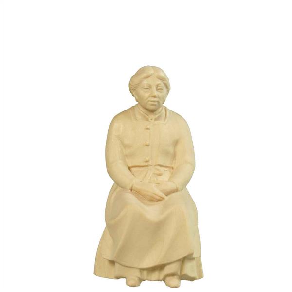 Sitzende Frau ohne Bank