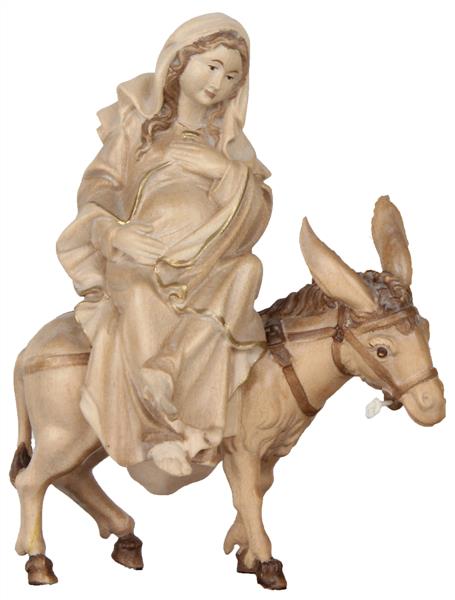 Maria sitzend mit Kind auf Esel (Flucht nach Ägypten)