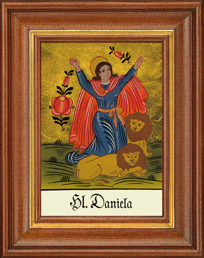 Hl. Daniela - Hinterglasbild Hl. Daniela - Hinterglasbild
