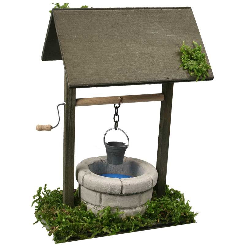 Brunnen mit Beleuchtung