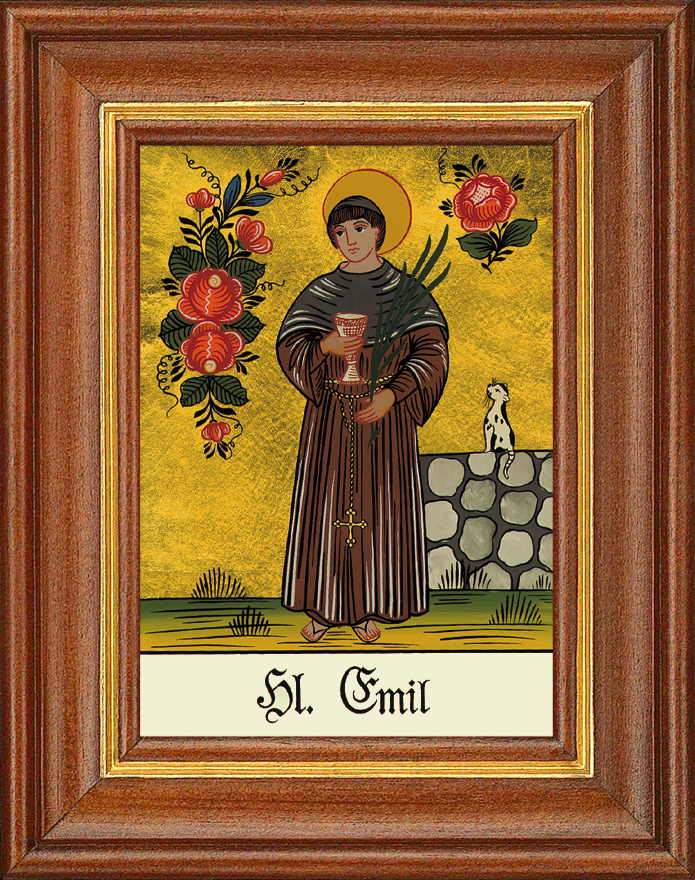 Hl. Emil - Hinterglasbild Hl. Emil - Hinterglasbild