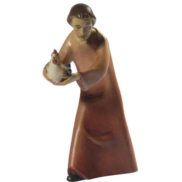 Hirt mit Henne Leo-Krippe Hirt mit Henne Leo-Krippe