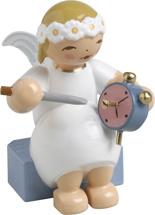 Margeritenengel mit Wecker