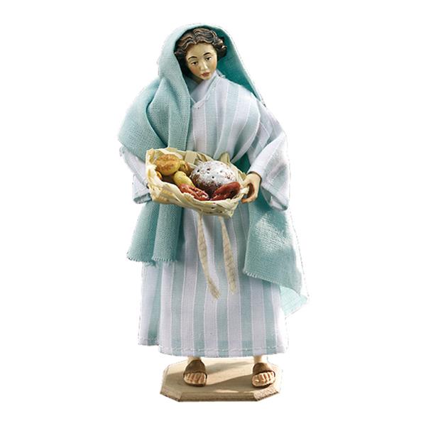 Frau mit Brotkorb Frau mit Brotkorb