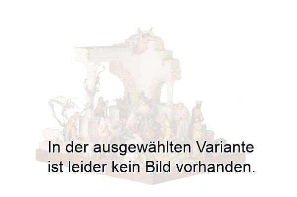 Ruinenkrippe orientalisch mit 21 Figuren aus Holz Ruinenkrippe orientalisch mit 21 Figuren aus Holz