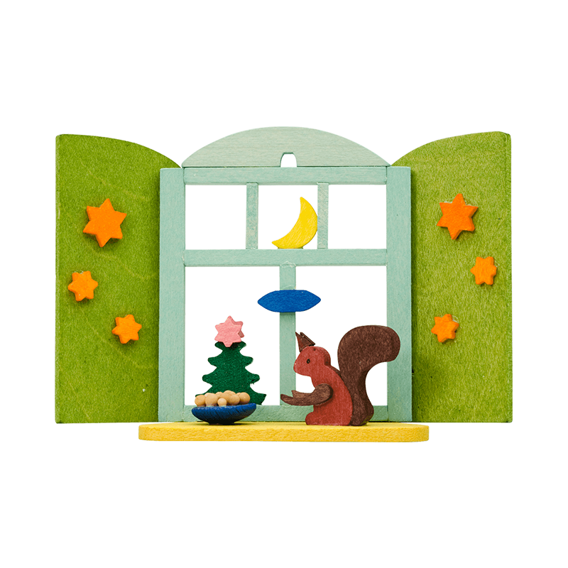 Weihnachtsfenster Eichhörnchen Weihnachtsfenster Eichhörnchen