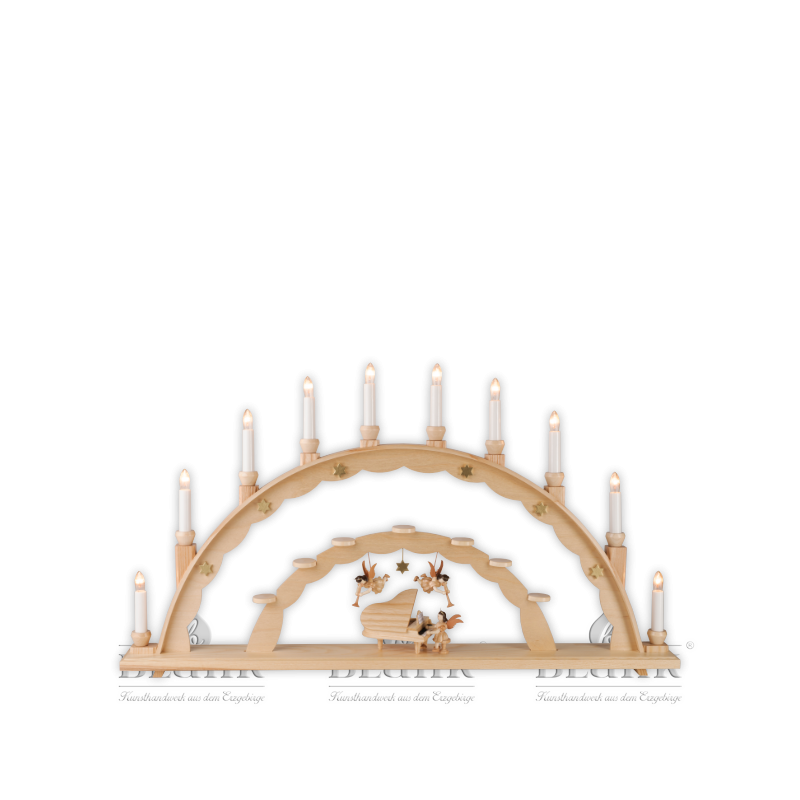 Schwibbogen mit Engel am Flügel