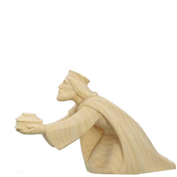 König mit Schatulle Leo-Krippe - Esche