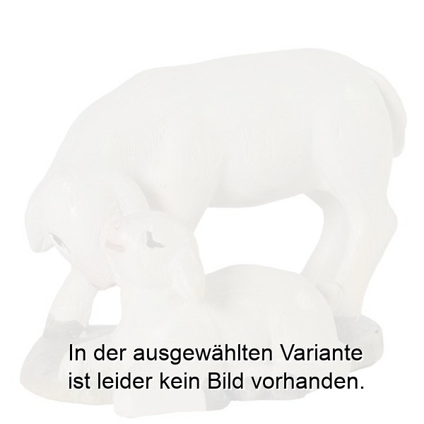 Schaf mit Lamm Leo-Krippe - Esche Schaf mit Lamm Leo-Krippe - Esche
