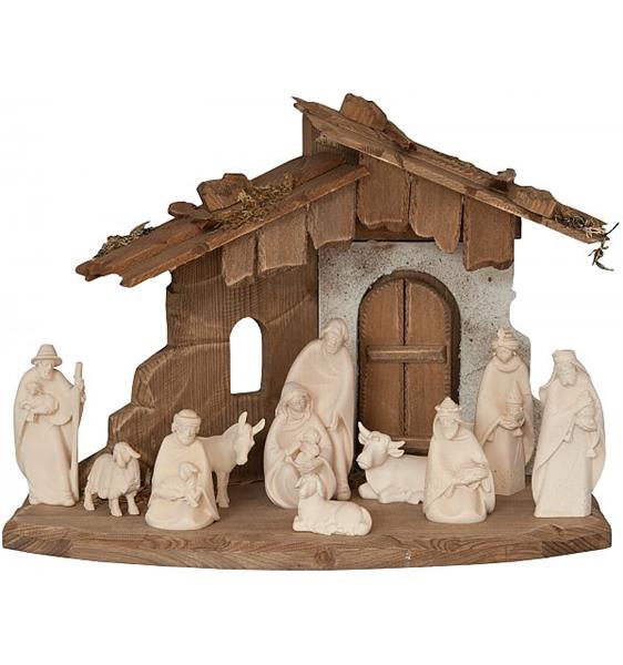 Morgenstern Krippe 10 Figuren mit Familienstall