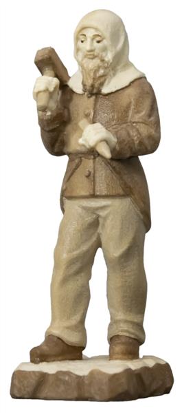 Berghäuer stehend mit Hammer und Meisel Berghäuer stehend mit Hammer und Meisel