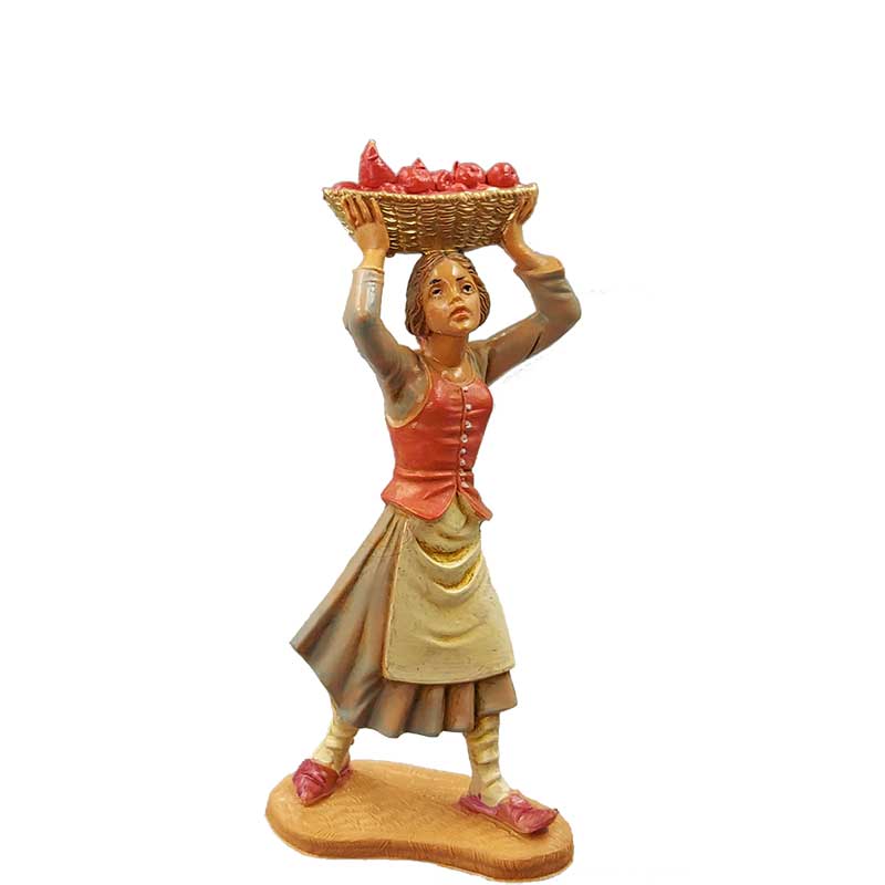 Frau mit Äpfeln