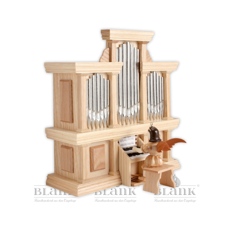 Engel Kurzrock an Orgel mit Spielwerk Engel Kurzrock an Orgel mit Spielwerk