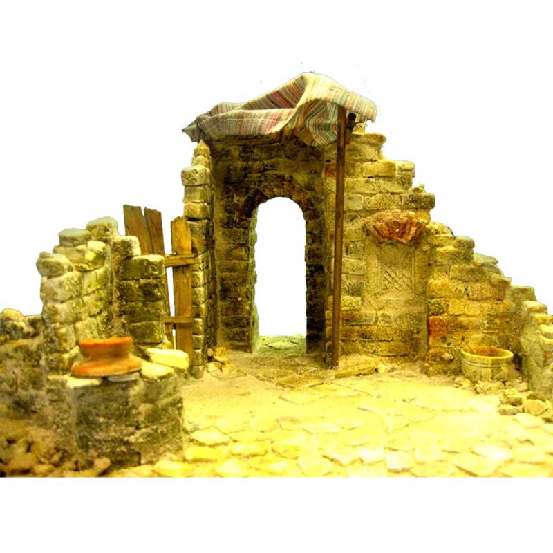 Ruinen Bausteine mit rauher Oberfläche 100St 3x1,5x1,5cm Krippenzubehör 