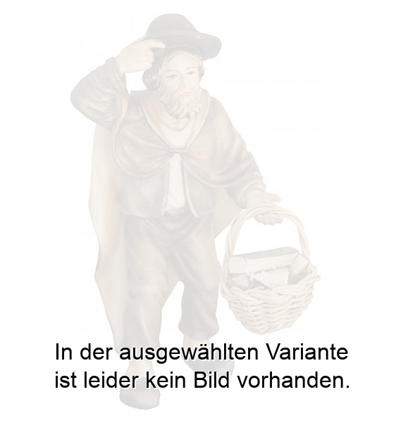 Hirt mit Holz im Korb Hirt mit Holz im Korb