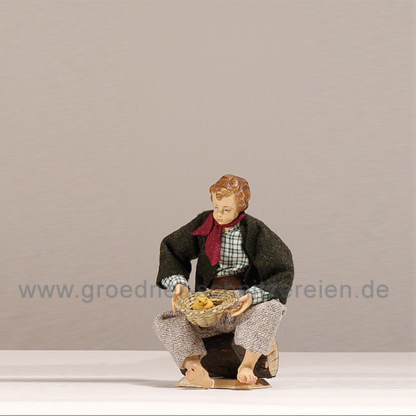 Junge mit Küken Junge mit Küken