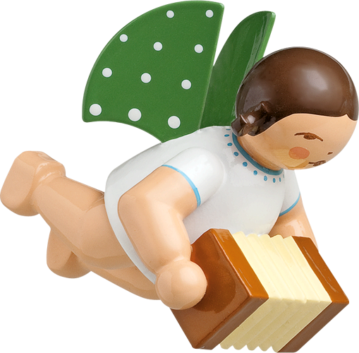 Engel mit Harmonika schwebend