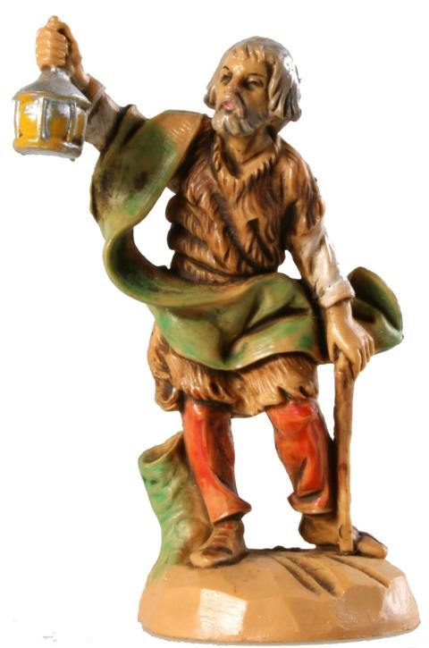Hirt mit Laterne und Flasche