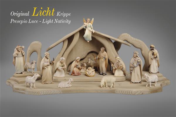 LI Licht Krippenset 17 Figuren + Stall Licht LI Licht Krippenset 17 Figuren + Stall Licht