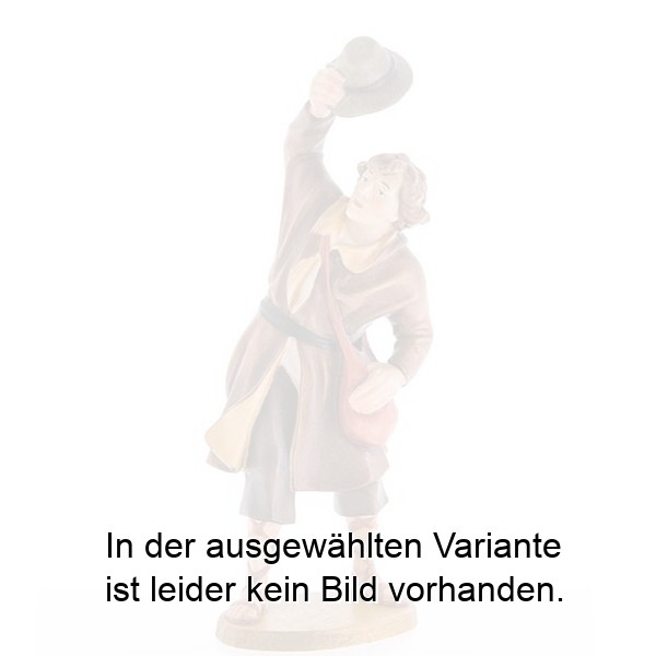 Hirt mit hochhaltendem Hut Hirt mit hochhaltendem Hut
