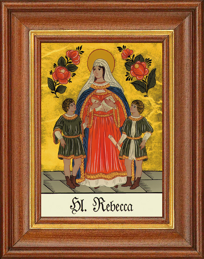 Hl. Rebecca - Hinterglasbild Hl. Rebecca - Hinterglasbild