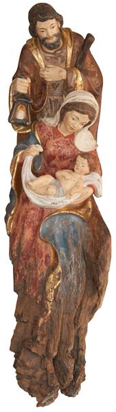 Familienblock barock Wurzelschnitzerei