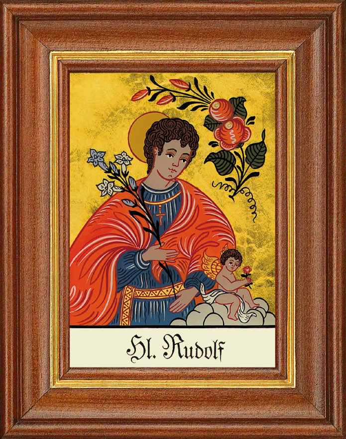 Hl. Rudolf - Hinterglasbild Hl. Rudolf - Hinterglasbild