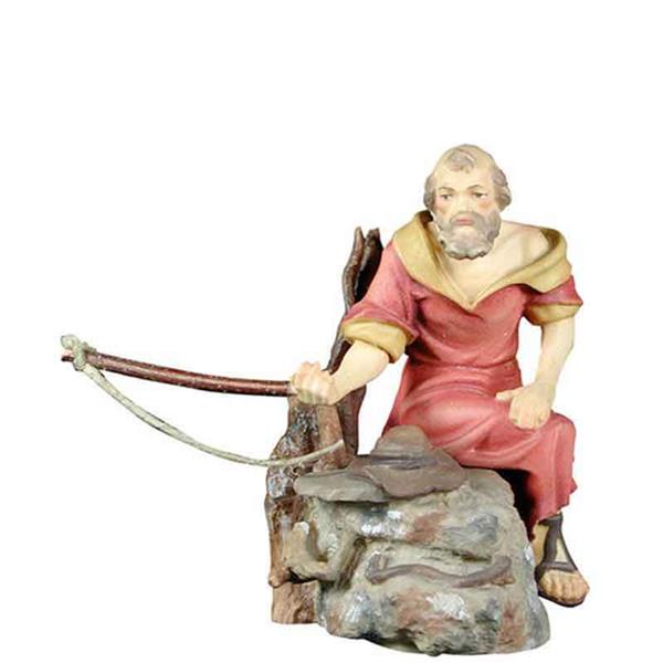 Hirt mit Peitsche und Stein Hirt mit Peitsche und Stein