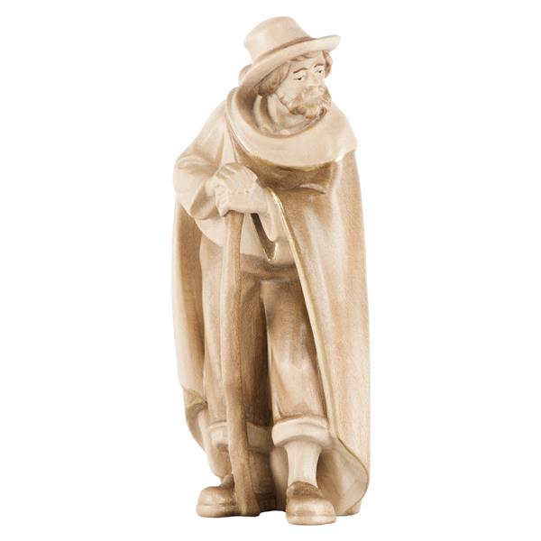 Hirt stehend mit Stock